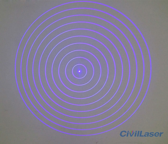 10 concentric circles laser module